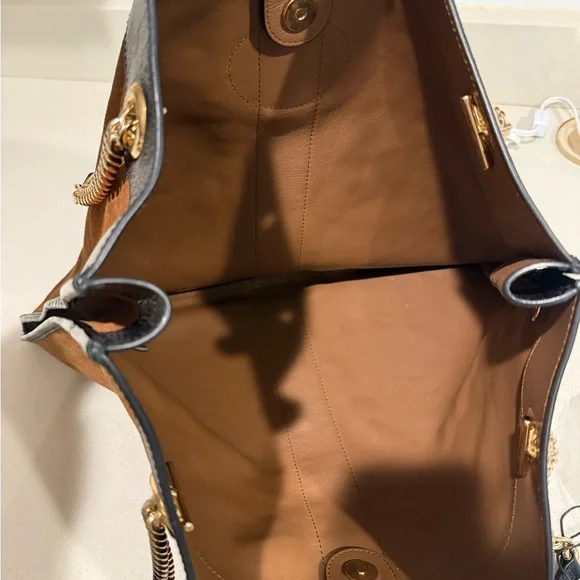 Gucci rajah brown suede tote large - Picture 8 of 14